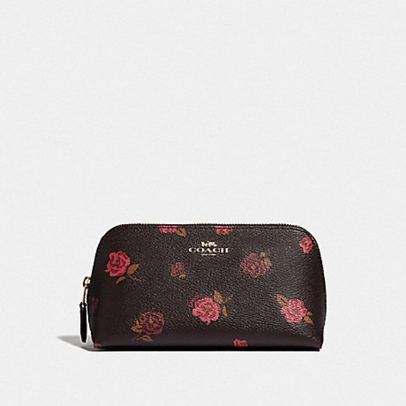 COSMETIC CASE 17 WITH TOSSED PEONY PRINT (COACH F55637) - Picture 3 of 3